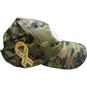 Canadian Soldier On Camouflage Ball Cap